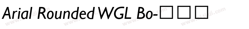 Arial Rounded WGL Bo字体转换